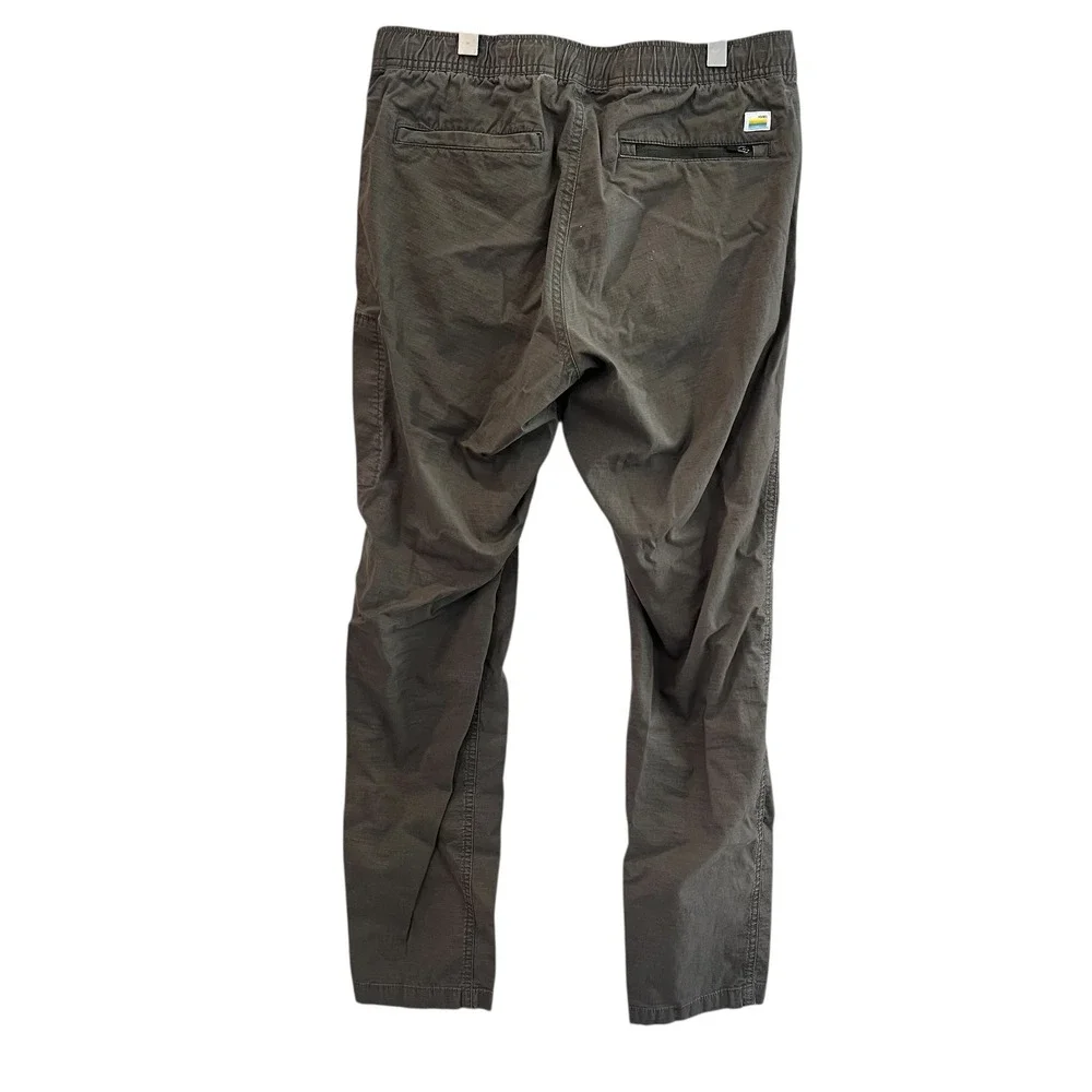 Vuori Rip Stop Organic Cotton Olive Green Hiking Pants Women's Size Small - Picture 2 of 9